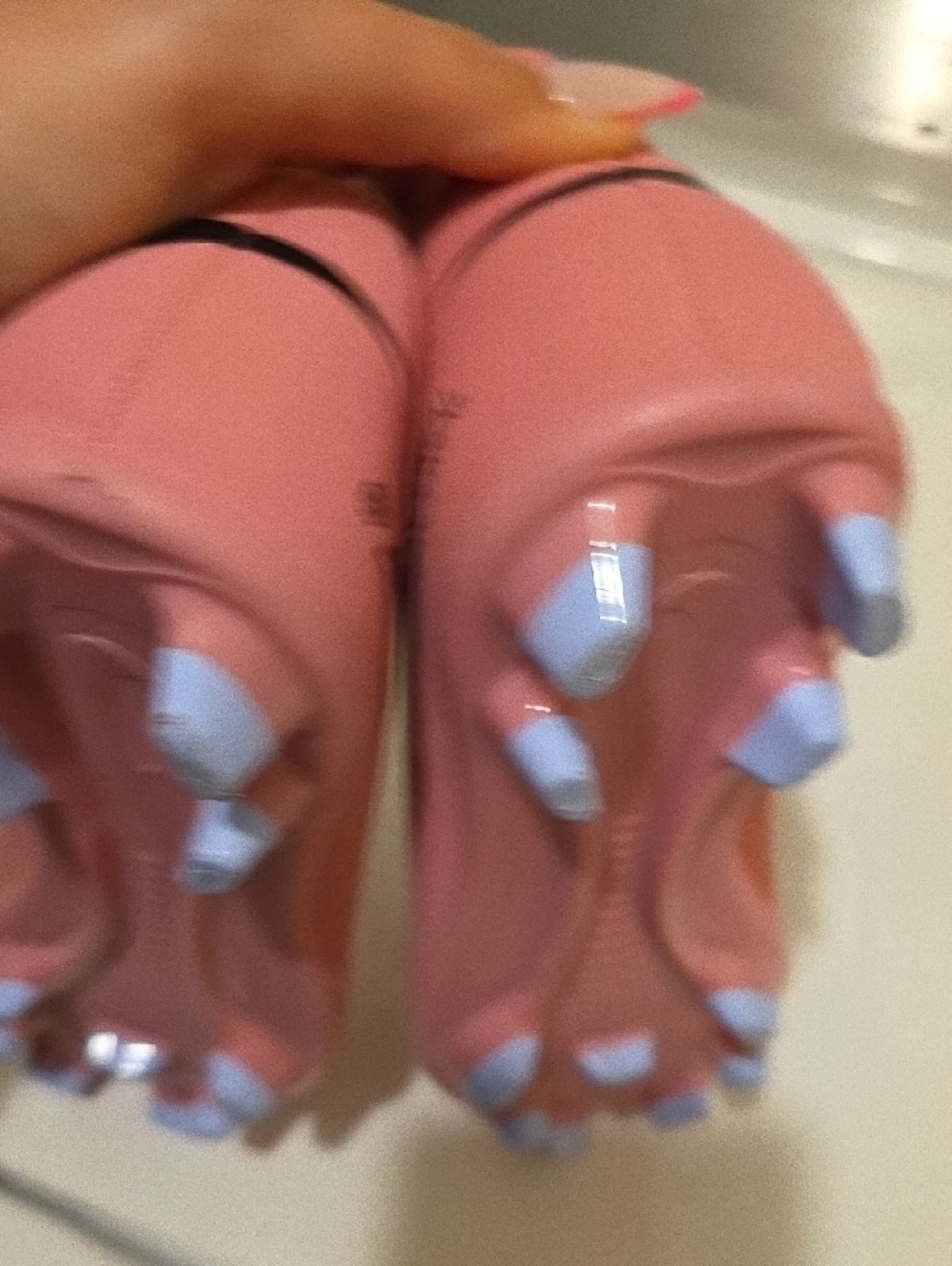 Nike Pink & Red Mercurial Soccer Cleats - Picture 4 of 5